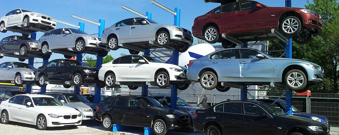 cantilever racking for the storage of End-Of-Life-Vehicles (ELV storage)